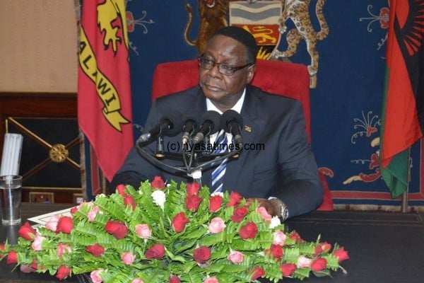 President Mutharika: May call for national  vote
