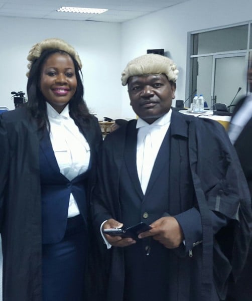 Malawi legal team in Comesa court: Kaphale (right) and Itimu
