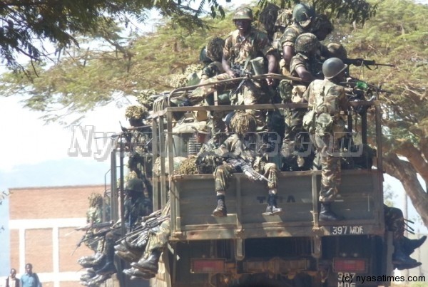 Malawi Army soldiers 