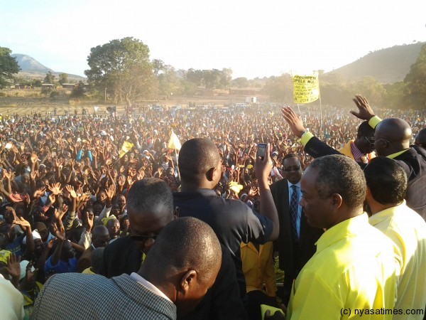 Atupele on a whistle-stop meetings in the central region