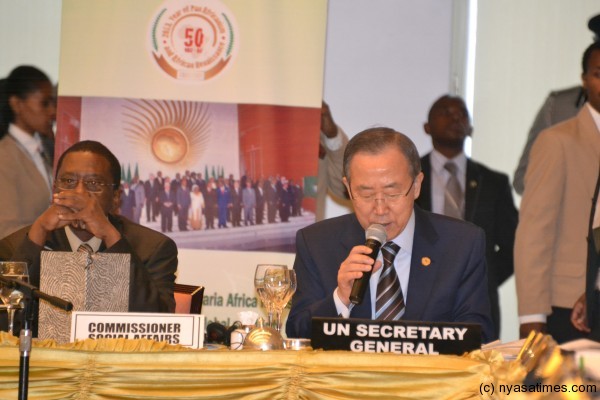 UN Boss, Ban KI-Moon, Praised President Banda in his speech