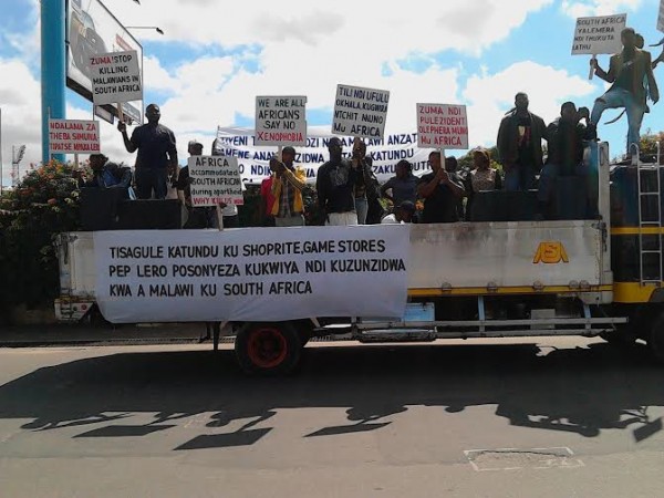 Malawians showed their anger boycotting South Africa shops in what was called 'Black Friday' protests aganst xenophobia attacks
