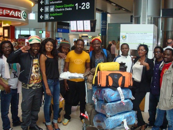The Blacks with orgnaisers of Miss Malawi Ireland in Dublin: Show on