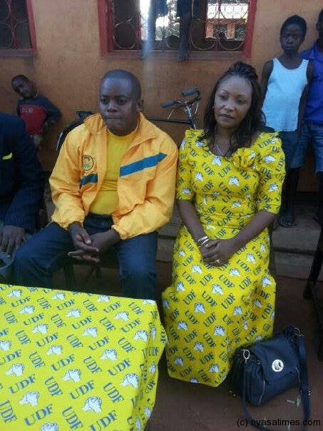 Aspiring UDF MP fro Mulanje south Brian Magpya and his wife Triza