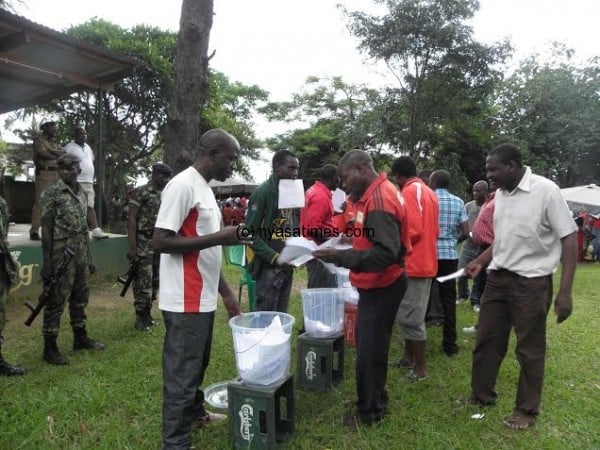 Voting in process- Pic Lucky Mkandawire