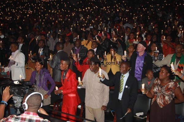 The spiritual gathering at Bushiri's church