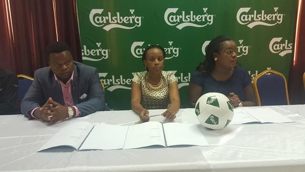 Carlsberg officials announcing increase of cup sponsorship