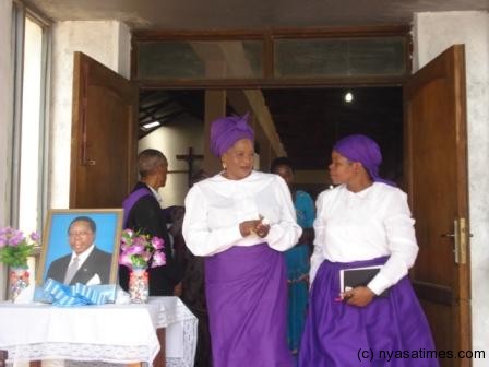 Callista Mutharika at the church event
