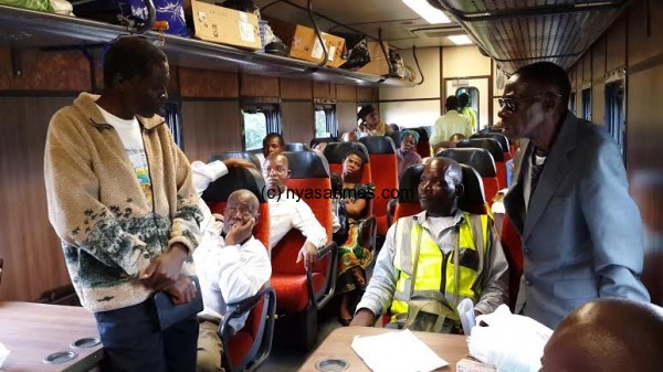 Malawi on the move; Passengers on train