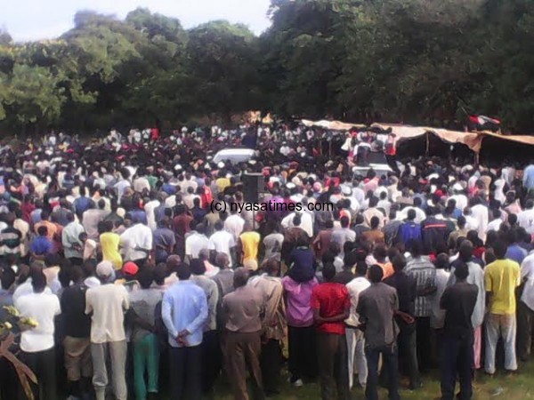 MCP president addressing crowds