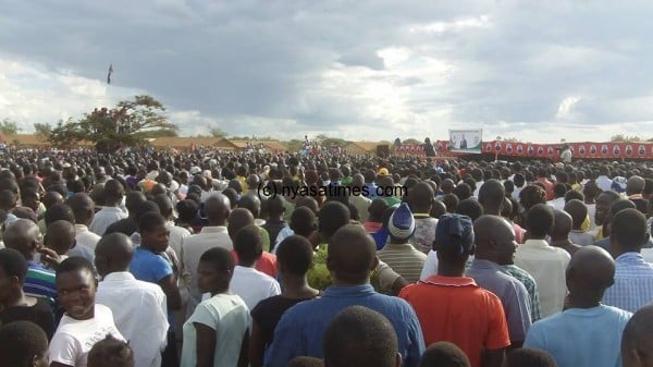 Crowds at Kalambo for MCP rally