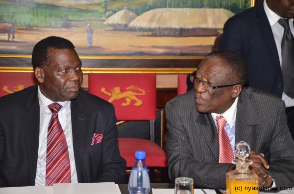 Opposition leaders Dr George Chaponda and Joseph Kubwalo attended the meeting