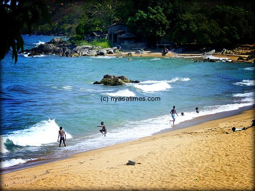 One of the top attractions in Malawi, lake shore in the northern region at Chikale Beach