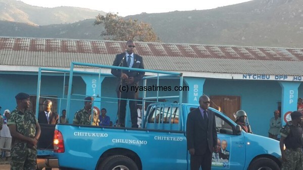  Vice-President Saulos Chilima in Ntcheu to thank people