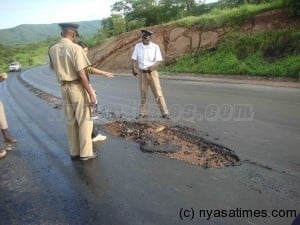 Damaged Karonga-Chitipa road