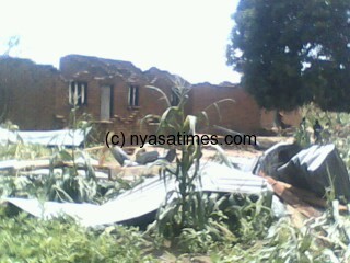 Hailstorm destroyed houses and crops