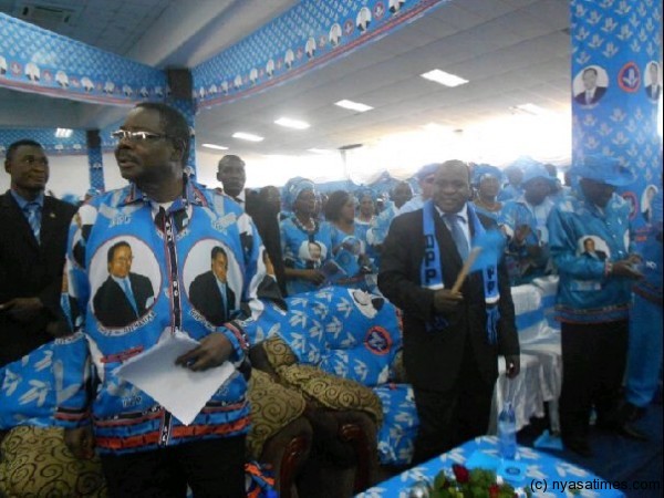Peter Mutharika and Chimunthu Banda at the convention
