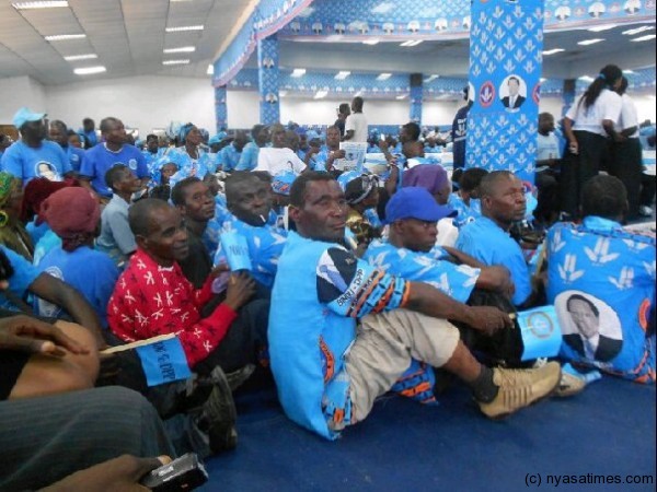 DPP supporters at Comesa Hall
