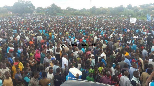 Crowds at Masintha as DPP launched its campaign