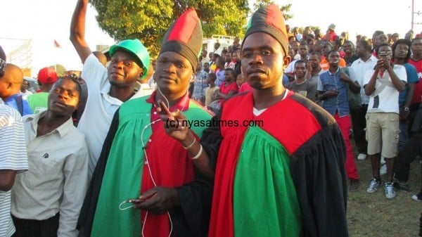 Proudly Malawian: Fans at the stadium .-Photo by Jeromy Kadewere, Nyasa Times