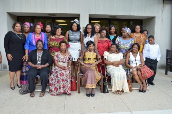  Mrs Mutharika seated centre in a group photo with some of the women - Pic by Francis Mphweya