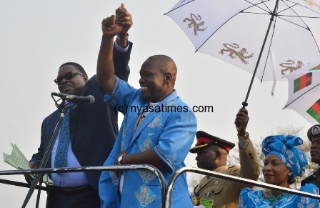 Mutharika and MP-elect for Blantyre North, Francis Phiso