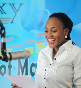 Off air: One of the presenters on Galaxy FM