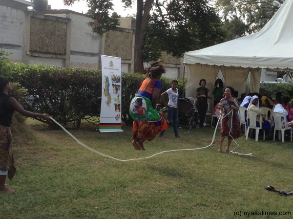 Malawians playing games in Nairobi