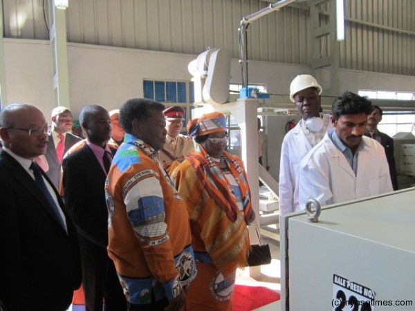 JB inspecting the cotton ginnery