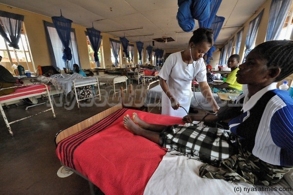 A ward in the Presbyterian Church-sponsored Ekwendeni Hospital in northern Malawi.
