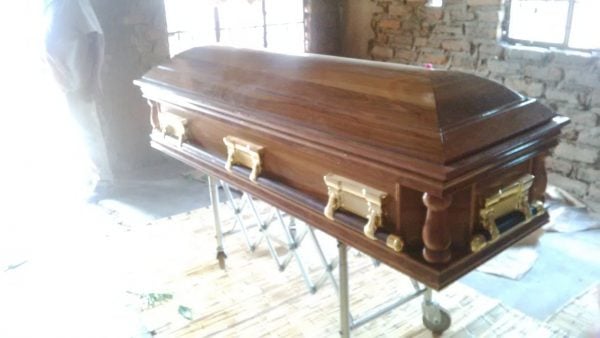 Wame's casket