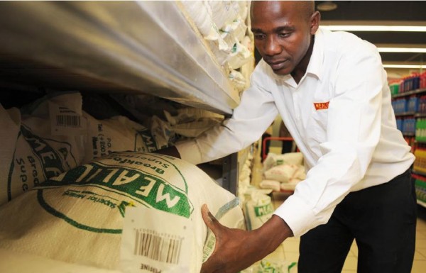Zambia maize flour on Malawi market