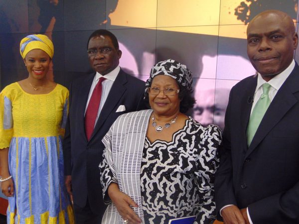 Joyce Banda and her husbands retired Chief Justice Richard Banda after VOA interview on Straight Talk Africa