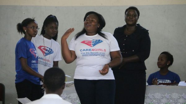 Chairperson of Care4Girls Glory Mu