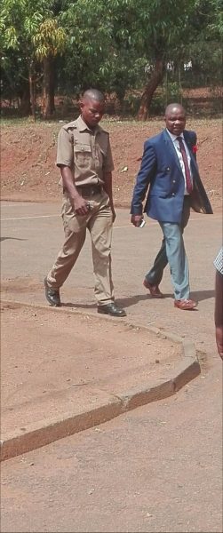 Mtumodzi walking to the court on his birthday