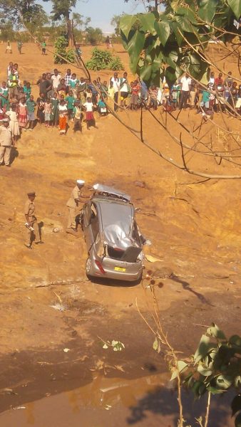 The scene of the accident to Gomani