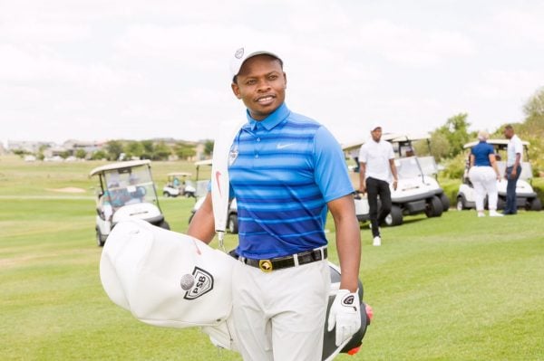 Sporting prophet: Bushiri at a golf course in South Africa
