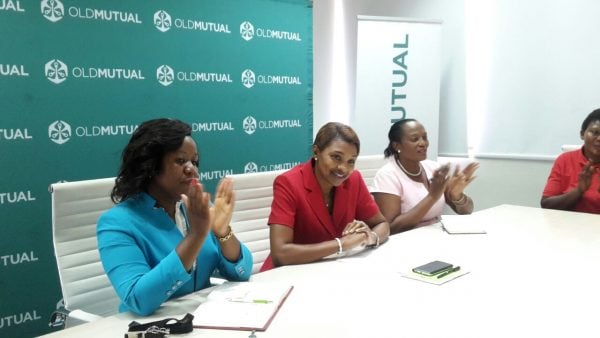 Old Mutual's Phoya announcing the boost for Malawi Queens