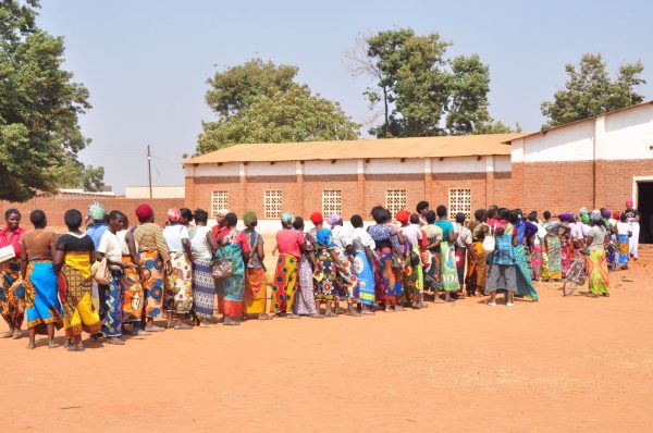 Msundwe women registering for Breast and Cervical Cancer screening