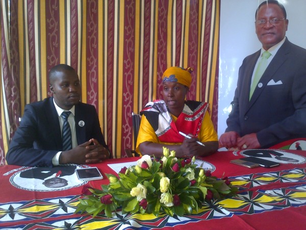 MCP'S Kabwila addressing a news conference
