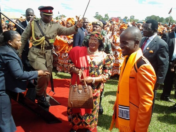 President Banda and her vice president nominee Gwengwe