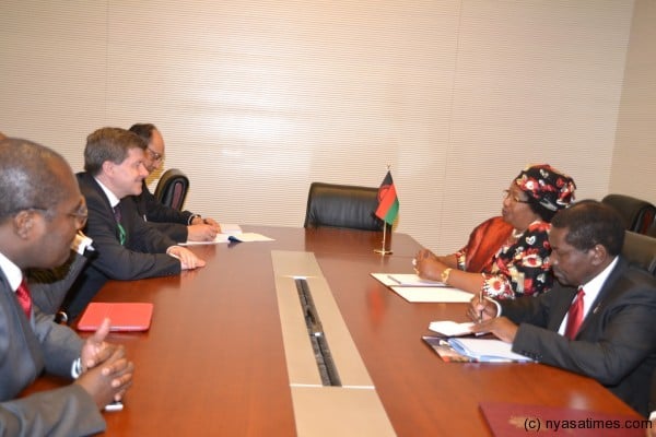 The meeting in session