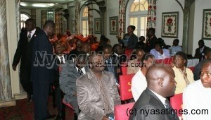 Journalists at a press conference