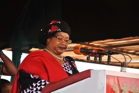 President Banda: Vows fight against corruption