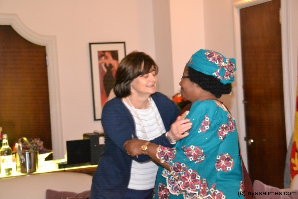 Mrs Blair with Pres. Banda