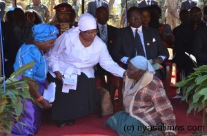 President Banda consoles relations of the July 20 victims killed during DPP regime