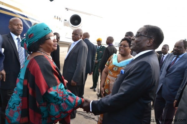 President Banda congratulates Mugabe: Hoping to emulate the landslide victory next year