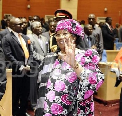 President Banda the day she was sworn in as Malawi leader April 7, 2012