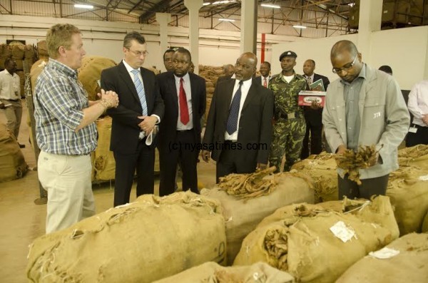 JTI boss briefing Minister of Agriculture , Chiyembekeza