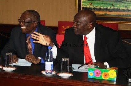 Friday Jumbe (r) and Joseph Kubwalo: New Labour Party